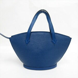 Louis Vuitton Epi Jacques Saint Blue Shopping Handbag Bag